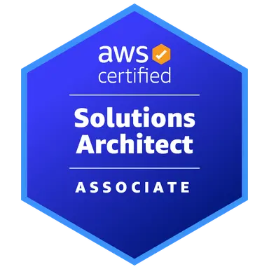 Certification badge of Solution Architect Associate