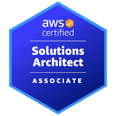 Certification badge of Solution Architect Associate